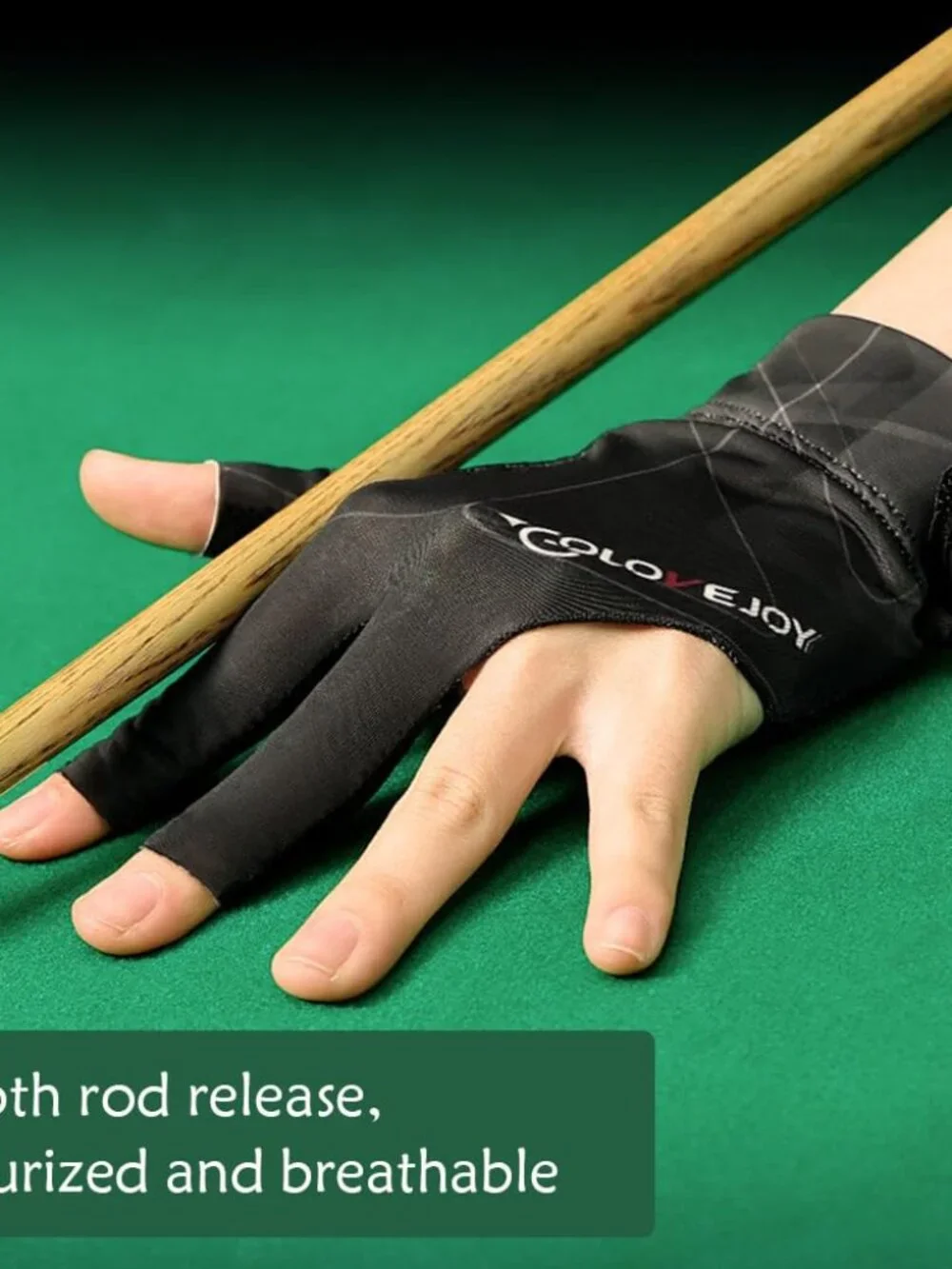 Pool Glove Left Hand, Billiards Glove, Billiard Pool Gloves for Left Hand 3 Fing